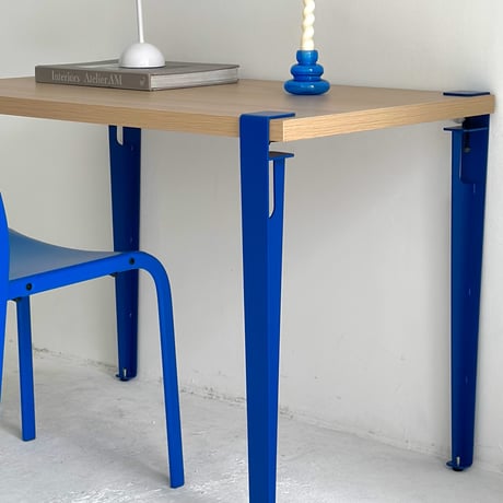 table-03129　Blue 4本set クランプ アイアンレッグ テーブル脚 鉄脚 高さ76cm