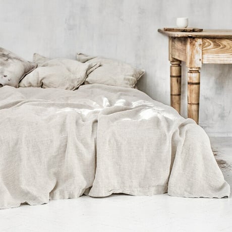 予約販売7月下旬～8月上旬頃発送予定　blanket-03032　ピュアリネン フラットシーツ 245cm×200cm マルチカバー