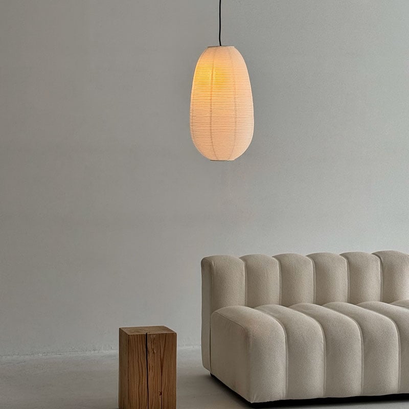 light-03313 Oblong Rice Paper Shade 和紙 ペンダントライト