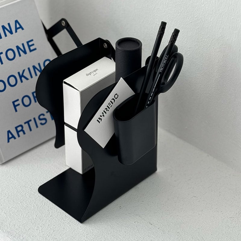 magazinerack-03032 伸縮式 アイアン ブックスタンド ペン立て付き | AR