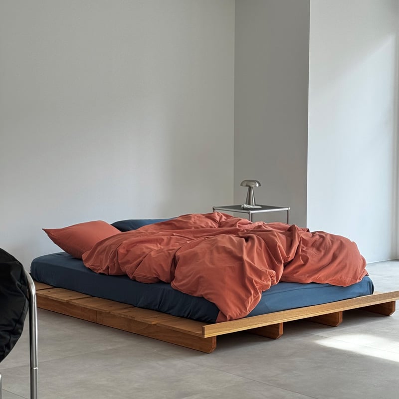 beddingsets-03106 orange×navy 布団カバーセット | ART OF