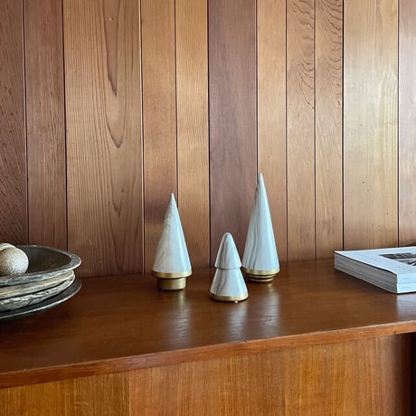 interior-03191　3個セット 磁器  ツリー オブジェ
