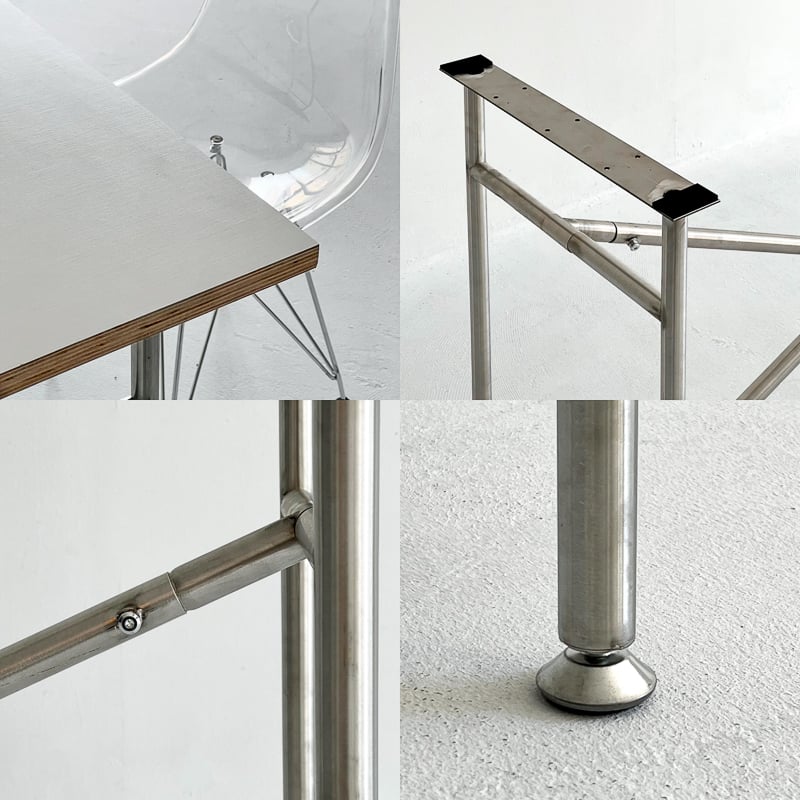 table-03174 リバーシブル天板 ステンレスフレーム デスク 120cm
