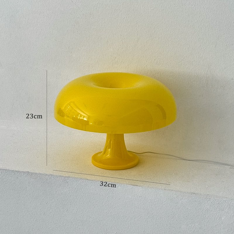 light-03355 USB イエロー マッシュルーム テーブルランプ LED