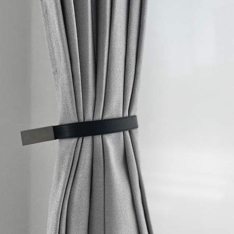 curtain-03013　エコレザー カーテンホルダー マグネット式  1点売り タッセル
