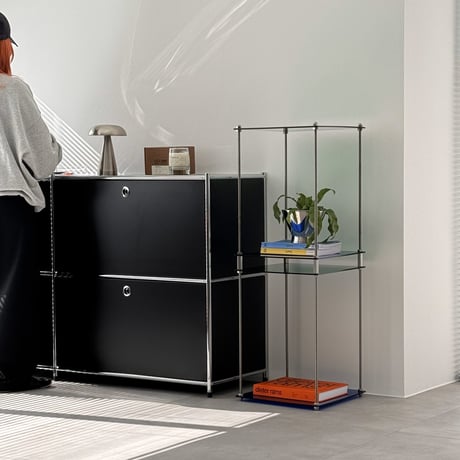 rack-03092　カラーアクリル スクエア型 モジュールシェルフ