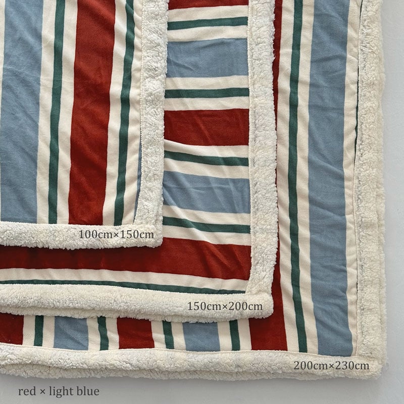 布団・毛布 ISA 布団・毛布 ISA blanket-03052 シックシンストライプ ボア