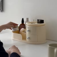 予約販売7月上旬～7月中旬頃発送予定　box-03065　クリーム×シルバーボール 収納ボックス