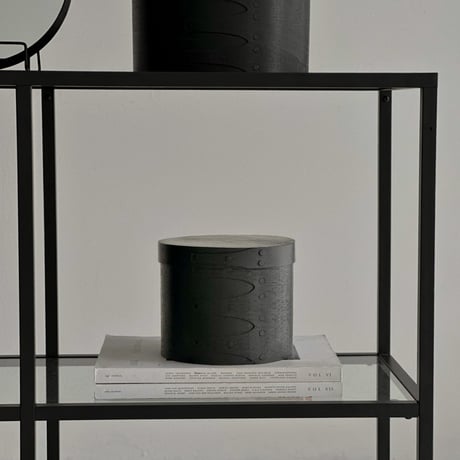予約販売7月中旬～7月下旬頃発送予定 　box-03051　大中小3個セット 天然木 ラウンド SHAKER BOX シェーカーボックス ブラック