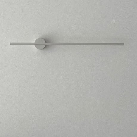 wall-03088　ホワイト スライド ライン タオルハンガー 40cm / 50cm