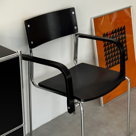 予約販売7月中旬～7月下旬頃発送予定　chair-03104　天然木 スクエアパネル ダイニング アームチェア