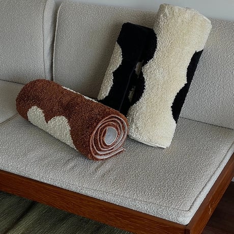 rug-03061　twindot  バイカラー ロングラグ 40cm×120cm / 50cm×160cm