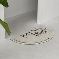 mat-03074　セミサークル レタリング 泥落としマット 45cm×75cm
