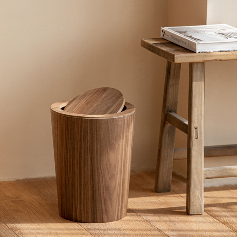 dustbox-03007 rotate cover ウッド ダストボックス 蓋付き ゴミ箱