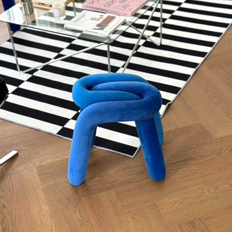 予約販売6月上旬～6月中旬頃発送予定 stool-03025 ベロア ボールド