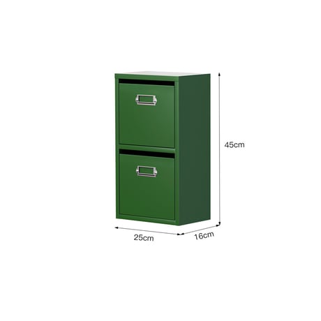 box-03064　スチール製 トラッシュボックス 2段