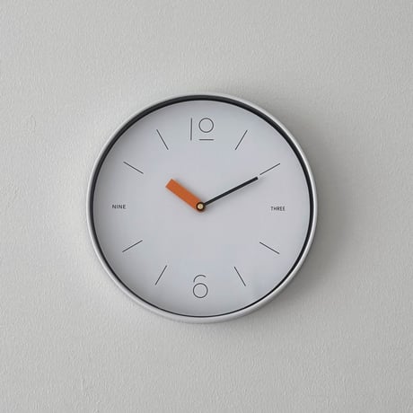 clock-03088　accent clock hands ラウンド ウォールクロック 掛け時計 静音