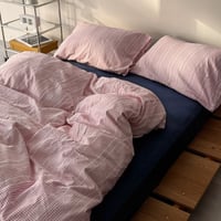 beddingsets-03084　pink マルチギンガムチェック 布団カバーセット