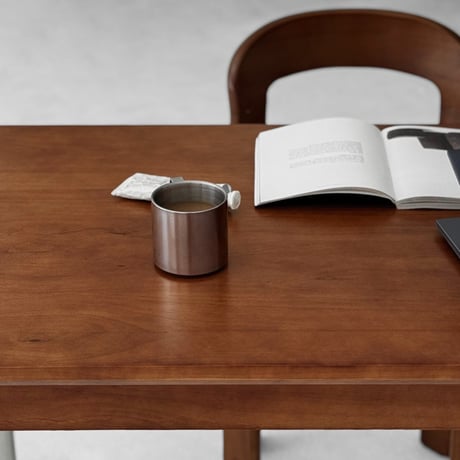 table-03173　ウッドトップ×ステンレスレッグ デスク