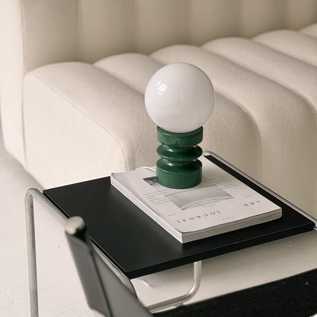 light-03263　USB ラウンドガラスシェード テーブルランプ LED