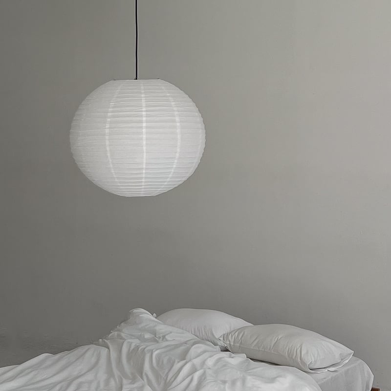 和紙ランプシェード白透ロング washi paper light-03174 ホワイト Rice Paper Shade Large 60cm 和紙
