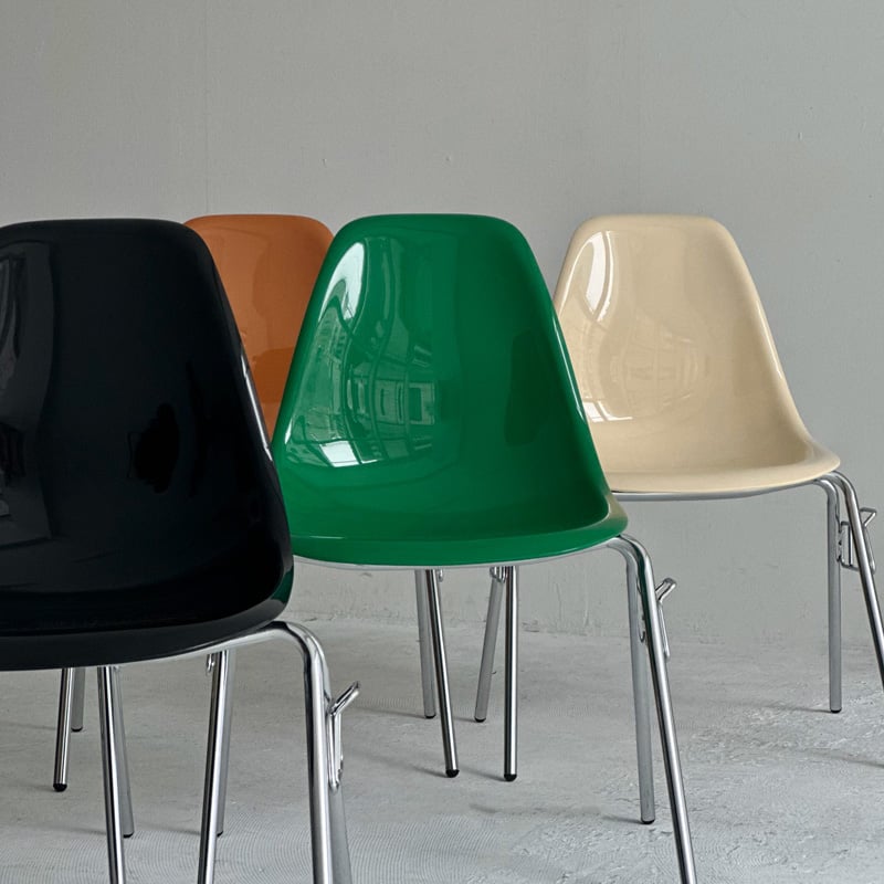シェルチェア　グリーン　リプロダクト chair-03084 カラー サイドシェルチェア スタッキング リプロダクト