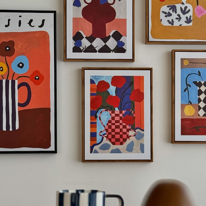 poster-03103 vase アートポスター フレーム付き 40×30cm | ART