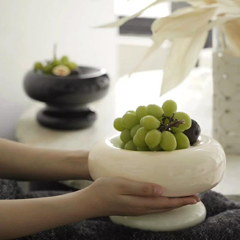 compote-03011 チャビー セラミック コンポート プレート | ART