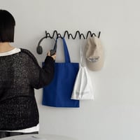 wall-03114　loop ブラック 5連フック アイアン