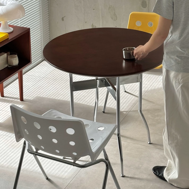 ラウンドテーブル Woody Prime Boxツゲ材 ステンレス脚木製ラウンドテーブル – CAGUUU