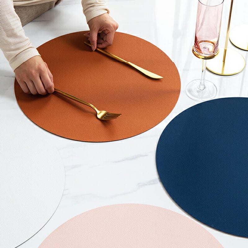 tablecloth-03035 リバーシブル エコレザー プレイスマット ランチョン