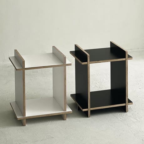 rack-03052　2段 プライウッド スタンド オープンシェルフ