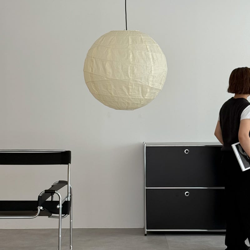 light-03381 生成り色 Spiral Rice Paper Shade 60cm 和