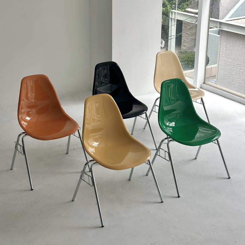 chair-03084 カラー サイドシェルチェア スタッキング リプロダクト