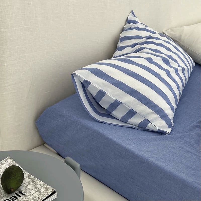 CASSELINI ストライプカバー 3色展開（枕カバー・布団カバーセット） CASSELINI ストライプカバー 3色展開（枕カバー・布団カバーセット