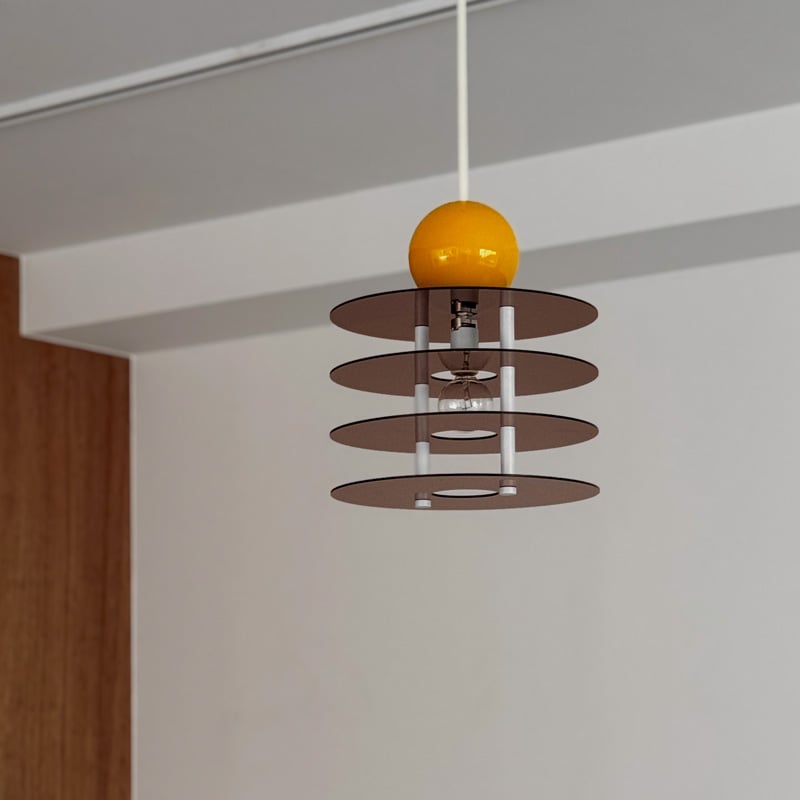 light-03372 Acrylic Flying Saucer ペンダントライト 口金E1