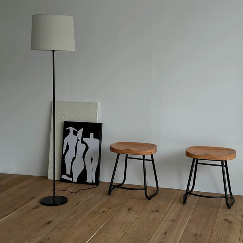 chair-03039 H45cm アイアンスタンド スツール | ART OF BLACK
