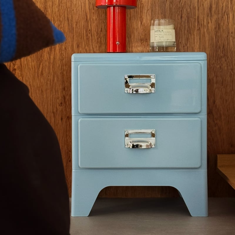 サイドスタンド　W サイドチェスト　アンティーク調　置物 HAGiHARA（萩原） アンティーク サイドチェスト 木製 完成品