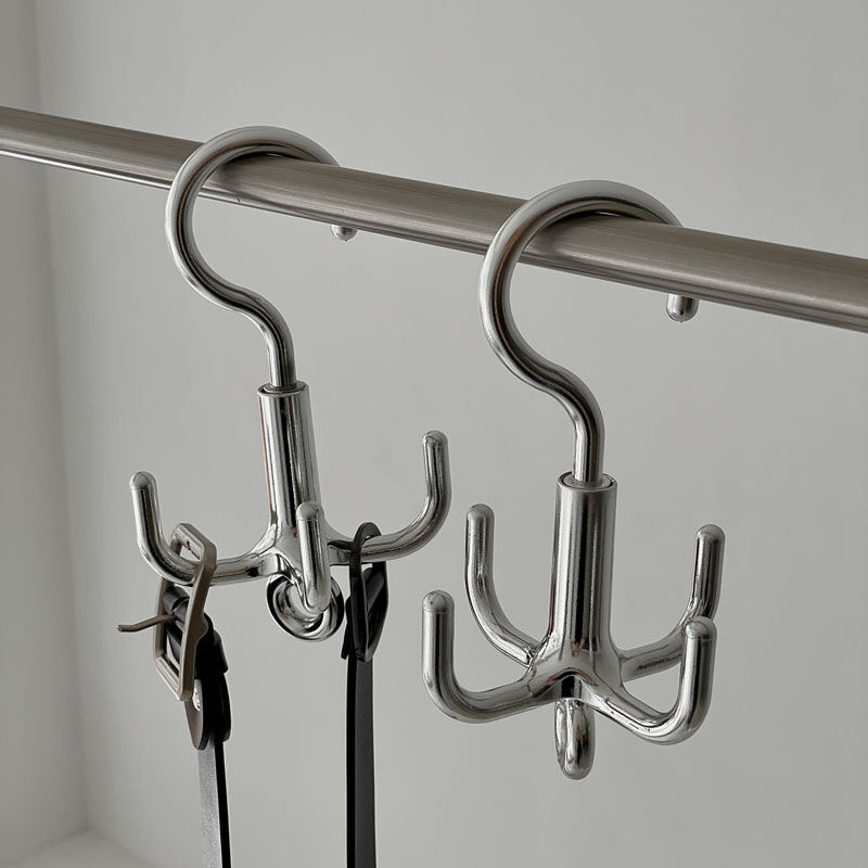 wall-03079 360度回転 シルバータコ足ハンガーフック 2個セット | ART