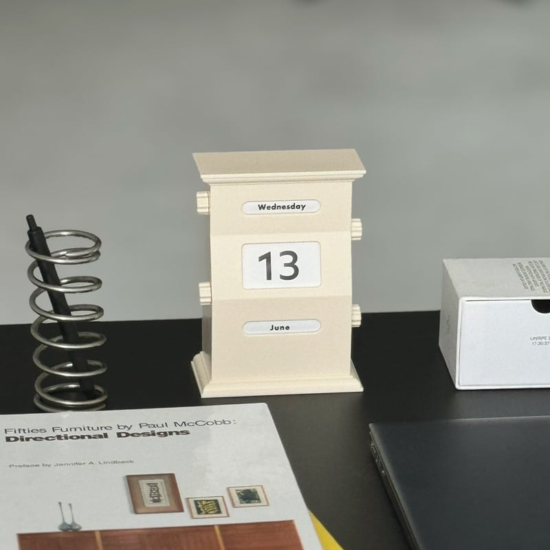 calendar-03019 ダイヤル式 卓上 万年カレンダー | ART OF BLACK