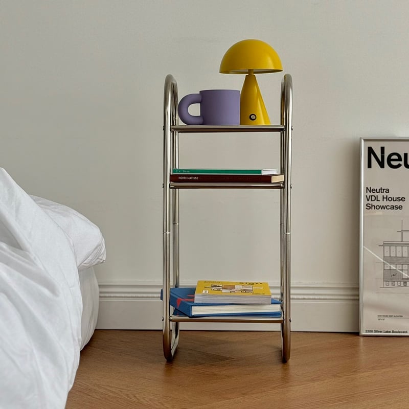 table-03158 アーチフレーム ステンレス モジュール 3段 ラック サイド