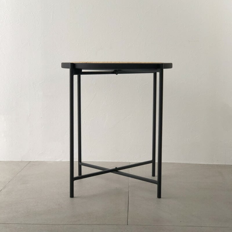 table-03023 ラタン サイドテーブル 直径40cm | ART OF BLACK