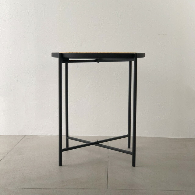 table-03023 ラタン サイドテーブル 直径40cm | ART OF BLACK