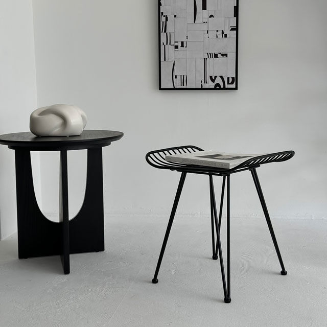 一部予約商品】 chair-03040 アイアン スツール 椅子 | ART OF BLACK