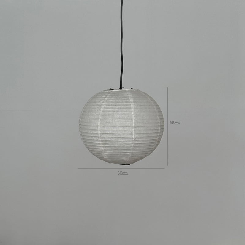 light-03370 ホワイト Rice Paper Shade Medium 30cm 和