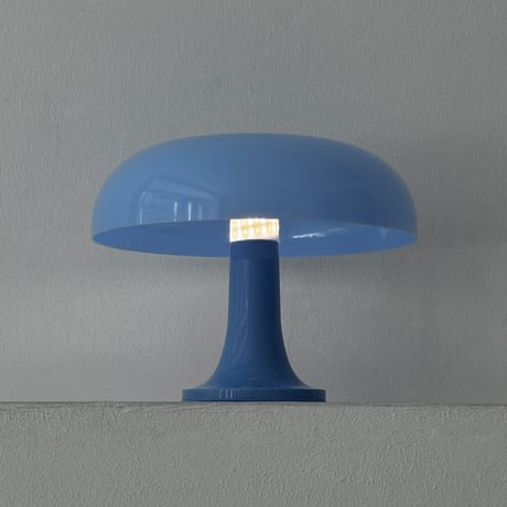 light-03393　USB ライトブルー マッシュルーム ポータブルライト LED W28cm