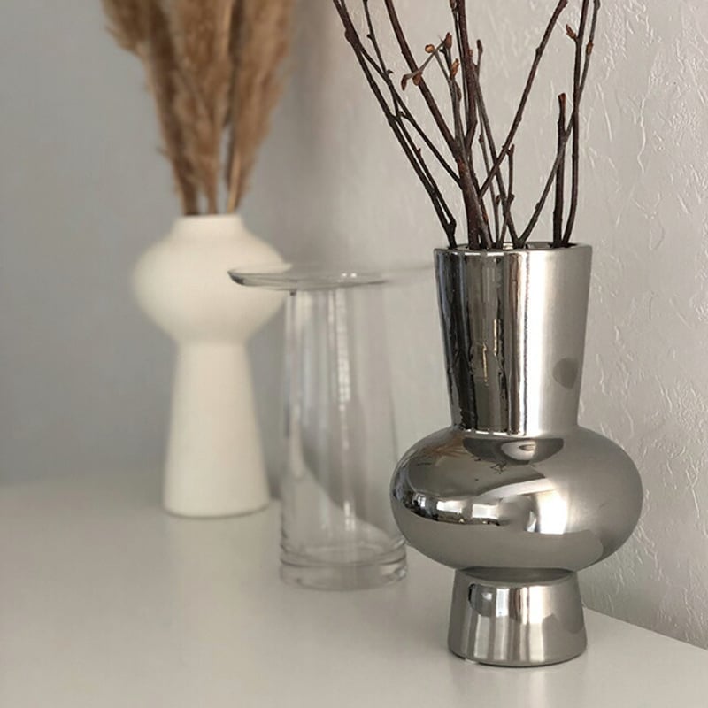 HLA フラワーベース flowervase-03093 mirror フラワーベース 花瓶 | ART OF BLACK