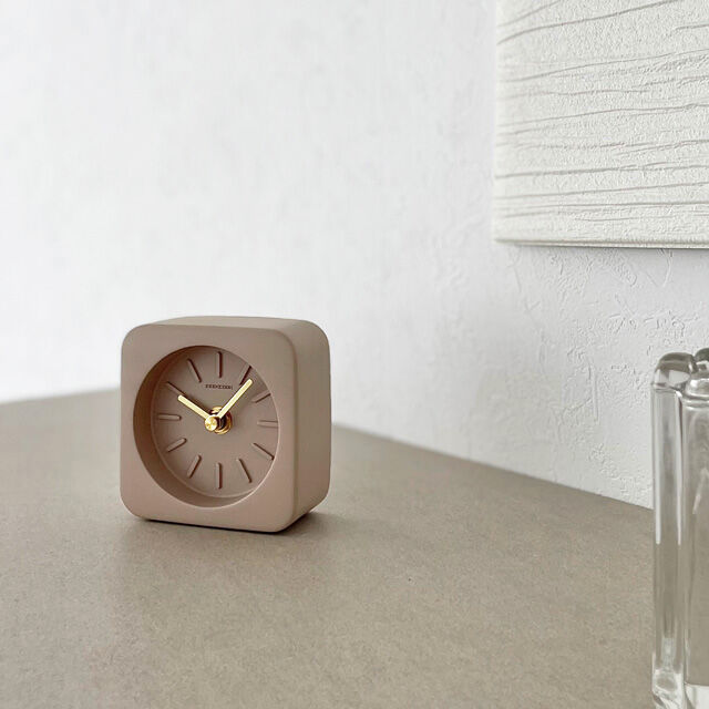 clock-03028 clay 置き時計 静音 | ART OF BLACK