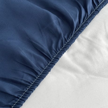 beddingsets-03095　blue ピンストライプ 布団カバーセット
