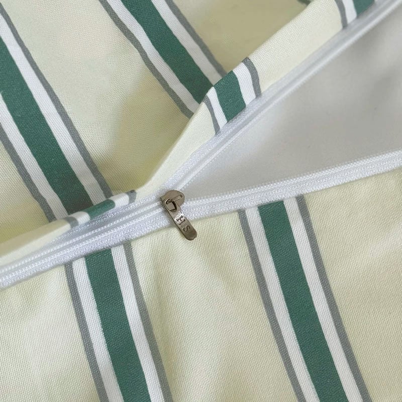 クリーム色と緑の模様の布団2枚セット 楽天市場】全7色 布団カバーセット ストライプ ボックスシーツ